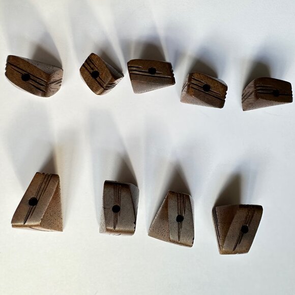 Bring a new lease of life to your sweaters or jackets, real wood vintage buttons - Picture 5 of 5